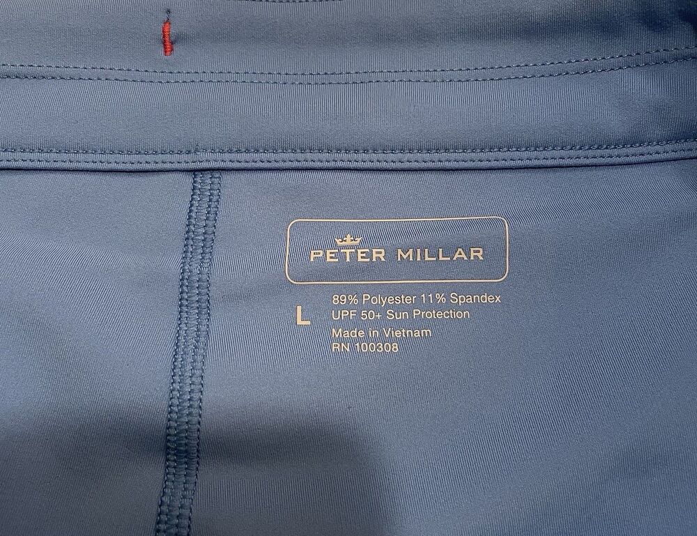 Peter Millar Skort Women L Alice Petal Hem Golf Blue White Stripe UPF 50 NWT - Picture 5 of 11
